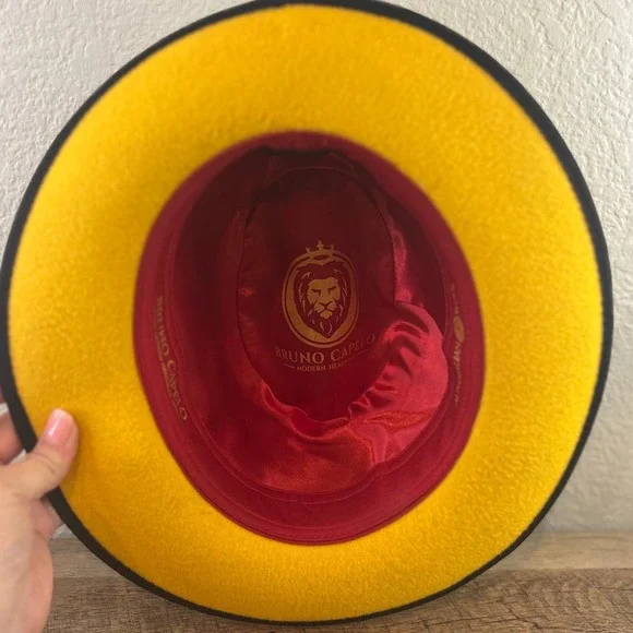 Bruno Capelo Princeton Collection Black Australian Wool Fedora Hat Medium - Picture 4 of 7